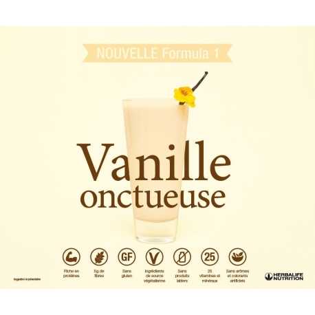 Boisson minceur Formula 1 Herbalife à la Vanille onctueuse de 220 kcal seulement 2 formats économiques. Nouvelle génération 