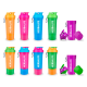 Shaker fluo Herbalife (5 coloris disponibles). Personnalisez votre shaker 