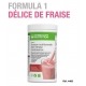 Profitez d'une nutrition équilibrée avec le repas prise de poids Herbalife délice de fraise 